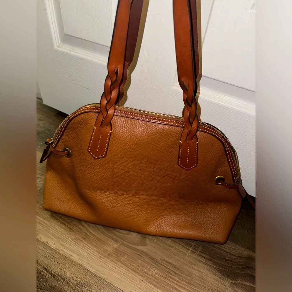 Dooney & Bourke Large Brown Satchel Bag - Picture 6 of 6